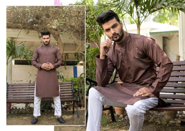 Men’s Unstitched Wash And Wear Textured Suit