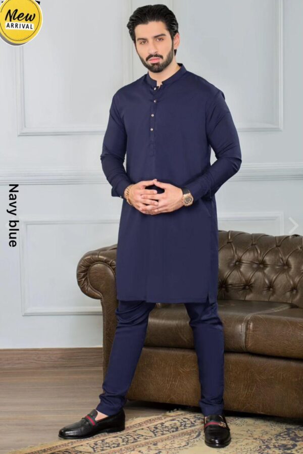 1 Pc Men’s Stitched Wash And Wear Plain Suit