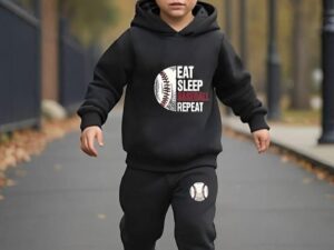 2 Pcs Boy's Micro Printed Tracksuit