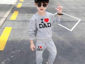 Boy's Blended Printed Tracksuit Set - 2 Pcs