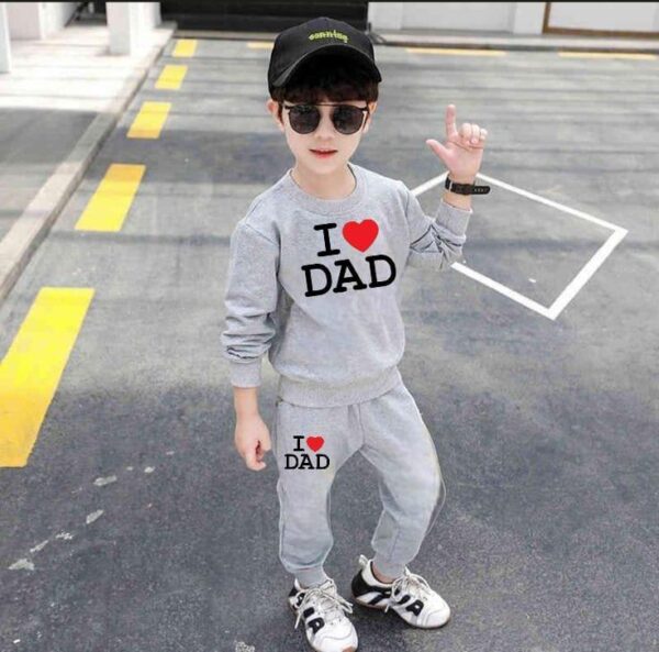 Boy's Blended Printed Tracksuit Set - 2 Pcs